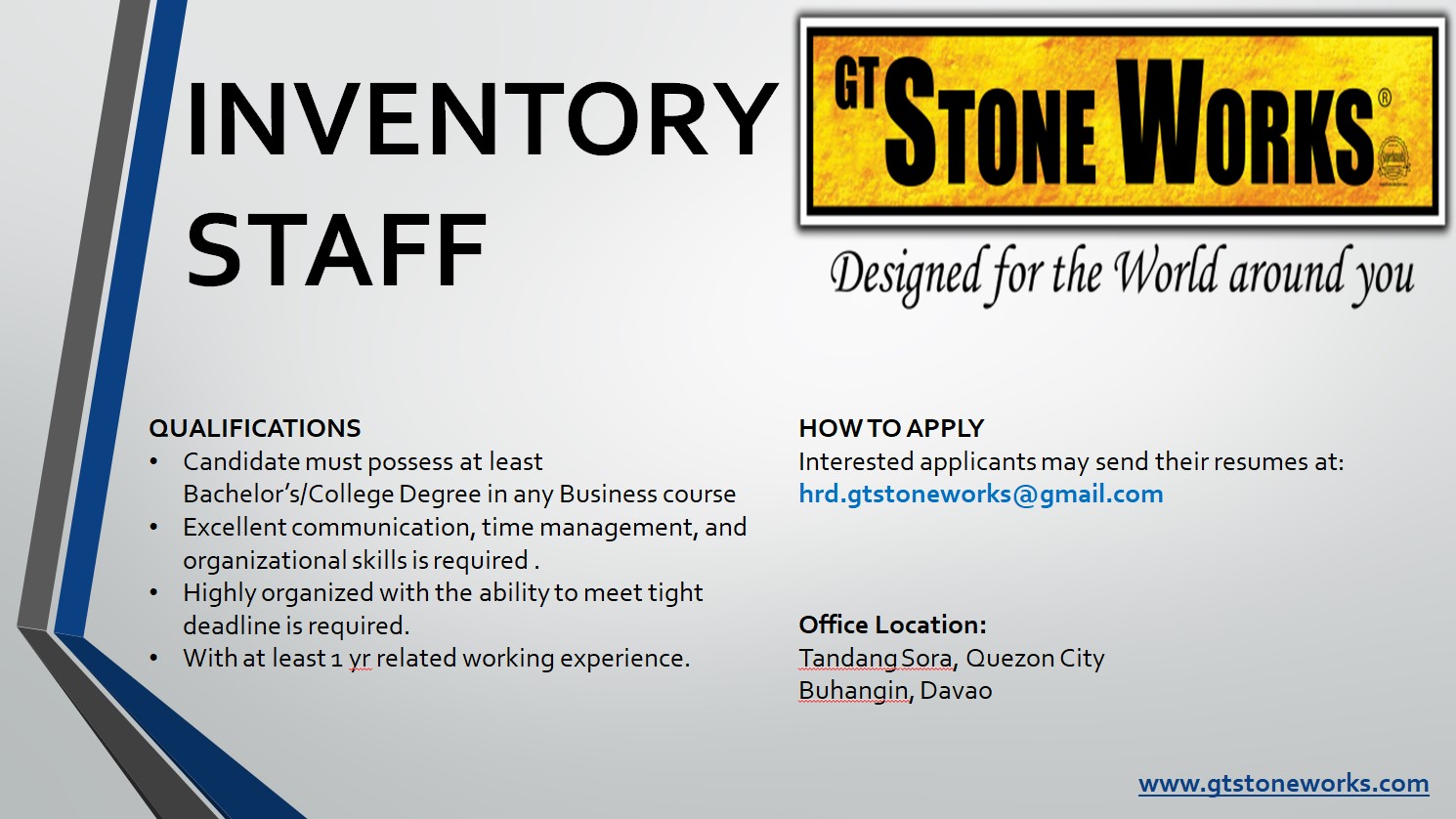 INVENTORY  STAFF